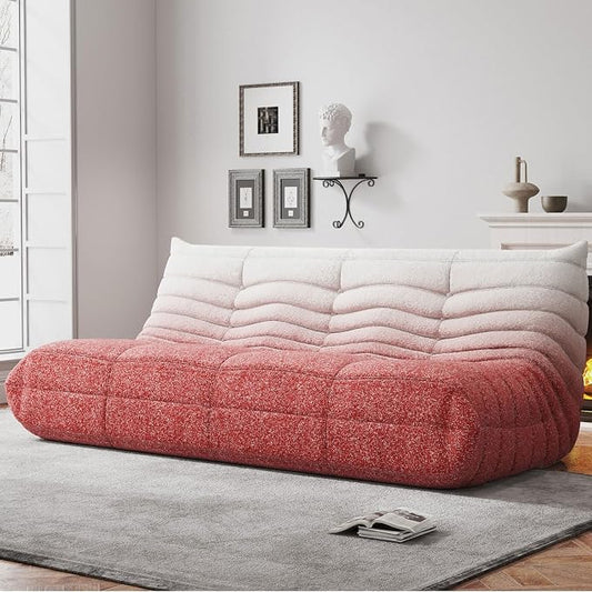 WHGBJA Bean Bag Chair for Adults with Memory Foam Couch, 3 Seater Bean Bag Sofa for Bedroom, Living Room, Reading, Gaming Floor Sofa Couch, Boneless, Comfy