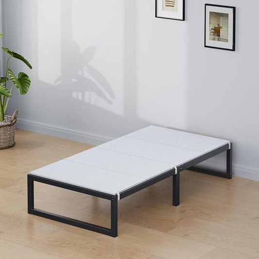 Lutown-Teen Bunkie Board Twin XL Under Mattress High-Density Polymer Bunkie Board Twin XL Size Anti-Sag, Breathable, Moisture Resistant, Noise Minimizing, White