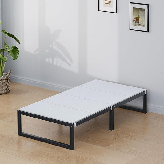 Lutown-Teen Bunkie Board Twin Under Mattress High-Density Polymer Twin Size Bunkie Board Anti-Sag, Breathable, Moisture Resistant, Noise Minimizing, White
