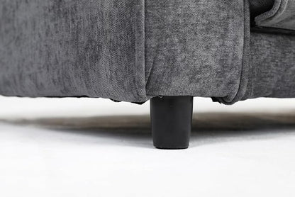 ERYE Foldable Loveseat Sofa Convertible Pull Out Sleeper Sofabed,2 Seat Tufted Upholstered Sofa Modern Convertible Sleeper Couch Bed with Cupholders and Side Pockets