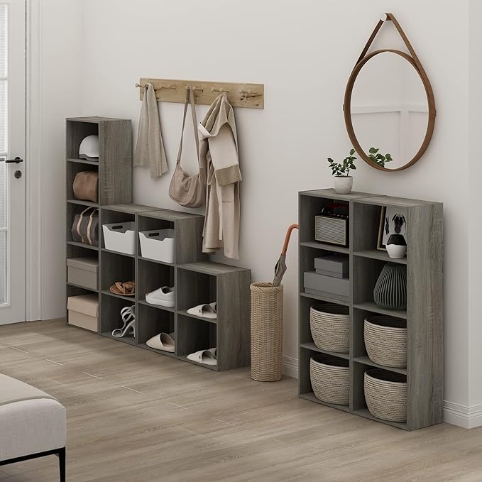 Furinno Luder 3-Tier Open Shelf Bookcase, French Oak