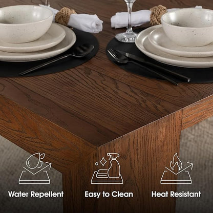 Transformer Table - Solid Wood Extendable Dining Table, Seats 2-12, Expandable Dining Room Table, Space-Saving Furniture, Kitchen and Dining Room Furniture (Brown, Table + Coffee Table)