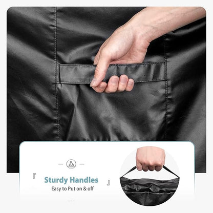SHINESTAR Square Fire Pit Cover, Fits for 36-40 Inch Gas Fire Table, Waterproof and Windproof, 40 x 40 x 20 Inches, Black
