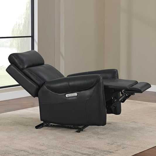 KISLOT Leather Recliner Chair for Adults Wall Hugger RV Recliner with USB Charging Ports Electric Power Reclining Sofa for Living Room Home Theater Seating Bedroom