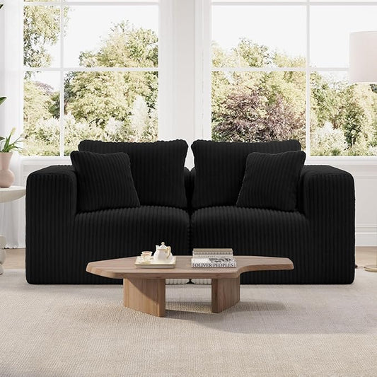 Novilla 70.8" Modular Sectional Sofa, Modern Cloud Sectional Couch with Smarts Coil® Support, Upholstered Boneless Couch for Living Room Apartments Bedroom, No Assembly Required (Loveseat)