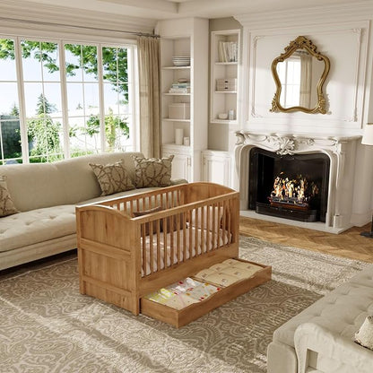4-in-1 Convertible Crib, Converts to Toddler Bed and Full Bed