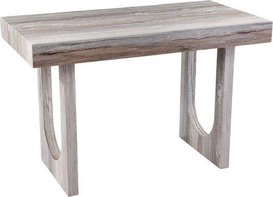SEI Furniture Chadkirk Writing Desk, Brown Faux Marble (AMZ7336211OH)