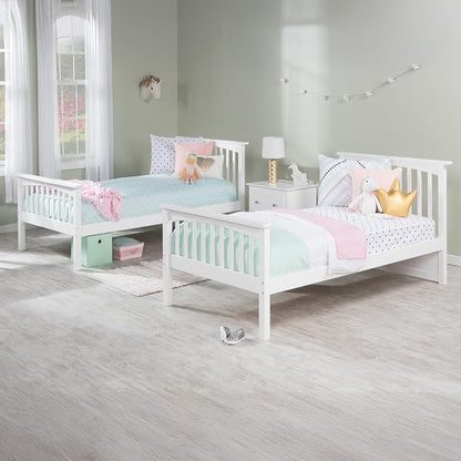AFI, Columbia Bunk Bed Twin Over Twin, White