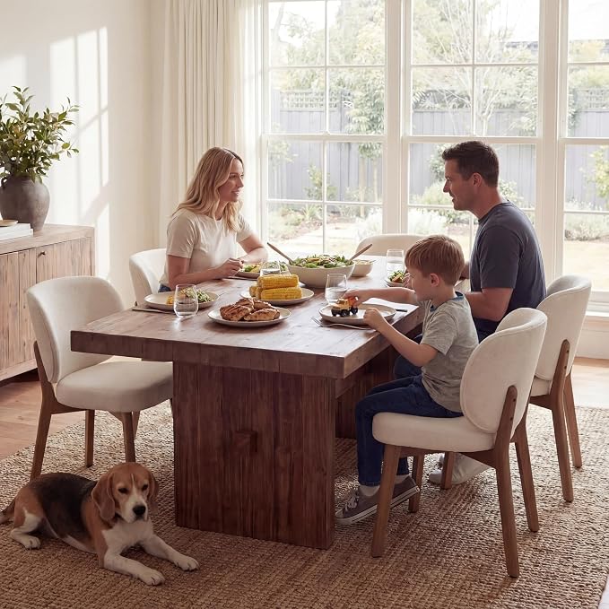 YOUNIKE Dining Chairs Set of 4 Modern Kitchen Dining Room Chairs Beige