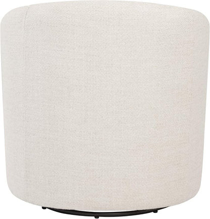 HomePop 360° Swivel Barrel Accent Chair - Putty Woven Fabric