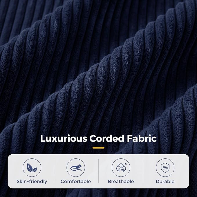 MAXYOYO Modular Sectional Sofa Couch, Foldable Oversized U Shaped Cloud Couch with Pillows, Tufted Boneless Lounger Floor Sofa Bed for Living Room, No Assembly Required, Navy
