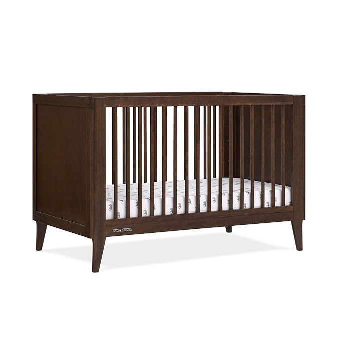 Delta Children Ollie 4-in-1 Convertible Crib - Greenguard Gold Certified, Walnut Espresso