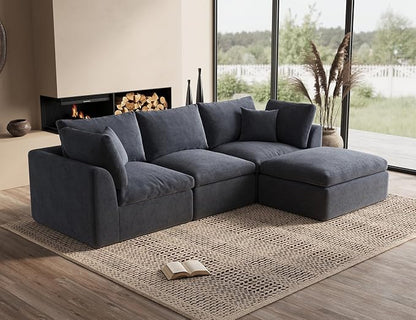 ohllob Ottoman for Cloud Sectional Couches Living Room, Modular, Boneless