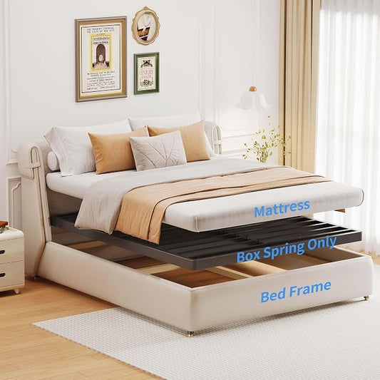 ROIL 2 Inch King Metal Box Spring Low Profile, Bunkie Board Bed Slat Replacement with Round Corners, 3500 lbs Capacity Heavy Duty Steel Slats, Easy Assembly, Noise Free