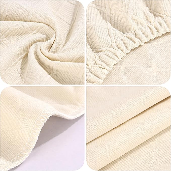 YISUN Stool Covers Rectangle - 4 Pack Stretch Waterproof Saddle Seat Cover Counter Bar Stools Bar Chairs Covers Kitchen Island Chairs Cushion Protector