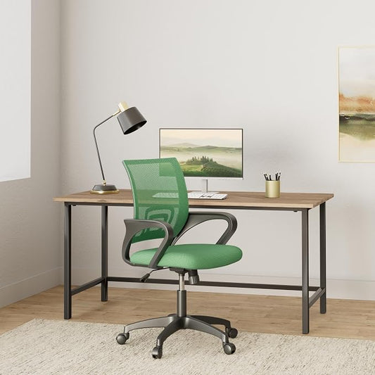 BestOffice Home Office Chair Ergonomic Desk Chair Mesh Computer Chair with Lumbar Support Armrest Executive Rolling Swivel Adjustable Mid Back Task Chair,Green