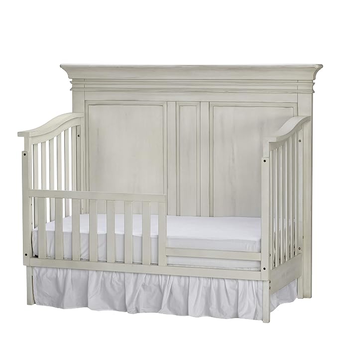 Baby Cache Vienna 4 in 1 Convertible Crib, Antique White