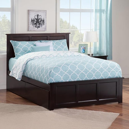 AFI, Madison Full Platform Bed with Matching Footboard & Storage Drawers, Espresso