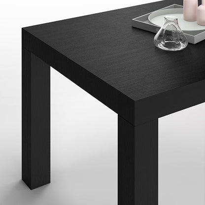 Mobili Fiver, First Extendable Table, 47.2(78.7) x31.5 in, Ashwood Black, for 6-8 People, Expandable Dining Table for Kitchen, Living Room, Italian Furniture