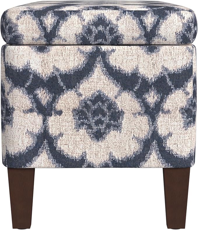 HomePop 36" Decorative Storage Bench - Blue Medallion Print