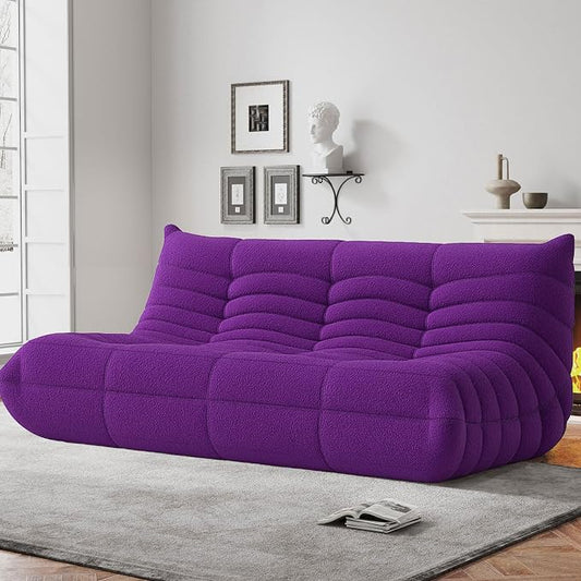 WHGBJA Bean Bag Chair for Adults with Memory Foam Couch, 3 Seater Bean Bag Sofa for Bedroom, Living Room, Reading, Gaming Floor Sofa Couch, Boneless, Comfy