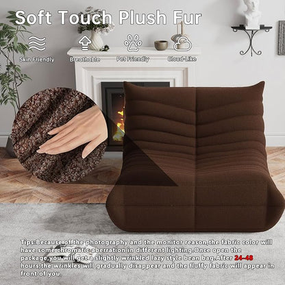 WHGBJA Bean Bag Chair for Adults, Lazy Bean Bag Sofa for Bedroom, Living Room, Reading, Gaming Floor Sofa Chair, Boneless, Comfy