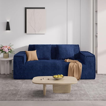 Luxanimarion 75'' Modern Loveseat Sofa, No Assembly Required Comfy Deep Seat Couches 1 pcs for Living Room, Bedroom, Apartment