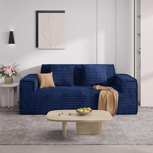 Luxanimarion 75'' Modern Loveseat Sofa, No Assembly Required Comfy Deep Seat Couches 1 pcs for Living Room, Bedroom, Apartment