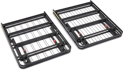 Amazon Basics Bed Frame with Storage, Foldable Metal Platform, Sturdy Steel, No Box Spring Needed, 18 inches High, Tool-Free Setup, Full Size, Black