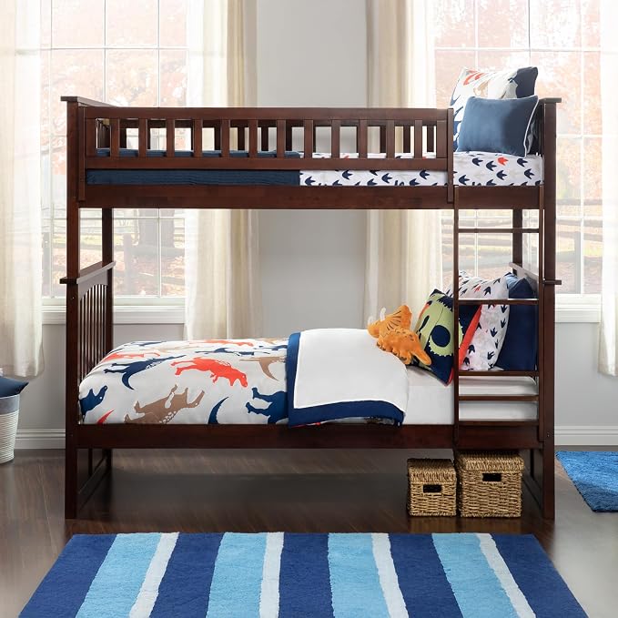 AFI, Columbia Bunk Bed Twin Over Twin, Walnut