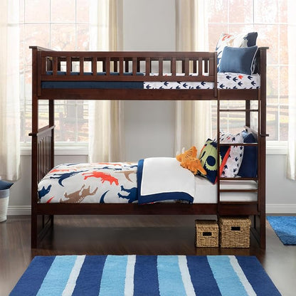 AFI, Columbia Bunk Bed Twin Over Twin, Walnut