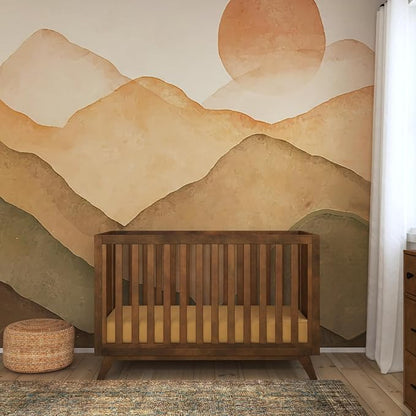 Davinci Otto 3-in-1 Convertible Baby Crib, GREENGUARD Certified, Walnut | Converts to Toddler Bed & Daybed, 4 Adjustable Mattress Heights - Toddler Conversion Kit Sold Separately, Easy to Assemble