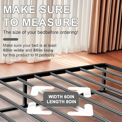 Imperius Folding Spring Box Bunkie Board,10MM, Bed Support Flat Noodles, King Size 76x80'' ﻿ ﻿Light and Thin, Breathable, Noise Minimizing,Moisture Resistant Bunkieboards
