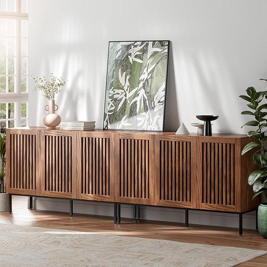 BVIUNTWO Set of 2,3 Door Accent Storage Cabinet with Doors and Adjustable Shelf,Freestanding Buffet Cabinet,Modern Sideboard Buffet Cabinet for Living Room,Dining Room,Kitchen,Hallway