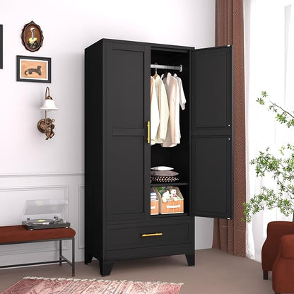 GAIOUS Steel Armoire Wardrobe Closet