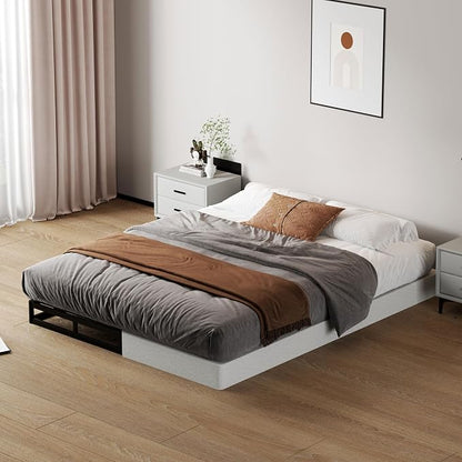 SHOANED Full Size Box Springs - 5 Inch Low Profile Mattress Foundation No Noise Heavy Duty Metal Basics Bed Base with Clean Fabric Cover, Easy Assembly