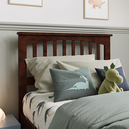 AFI, Mission Twin Solid Wood Headboard, Walnut
