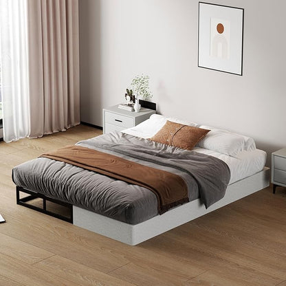 SHOANED 7 Inch Full Box Spring - Metal Frame Mattress Foundation Memory Foam Basics Bed Base Heavy Duty Box Springs No Noise, 3000lbs Max Weight Capacity