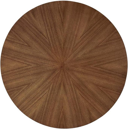 Modway Crossroads 47" Round Wood Dining Table, Walnut