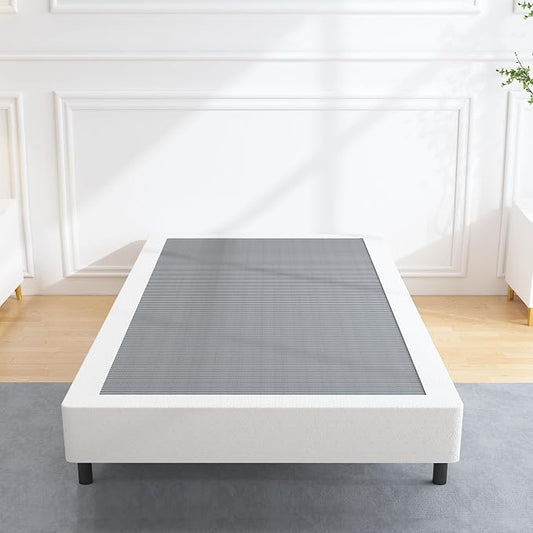 Vaciwe Box Springs Twin 6 Inch,Heavy Duty Metal Frame Mattress Foundation, Non-Slip/No Noise/Easy Assembly/Easy Clean Cover/1500lbs Weight Capacity.