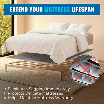 Meliusly Heavy Duty Bunkie Board King Size (76x80) - Non-Slip Breathable Bed Support Board for Slatted Bed Frame, Anti-Sag Under Bed Support, Noise Minimizing Moisture Resistant Bed Board