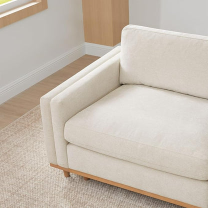 CHITA 83” Super Large Luxury Sectional Modular Sofa, Down Filled, Loveseat, Linen