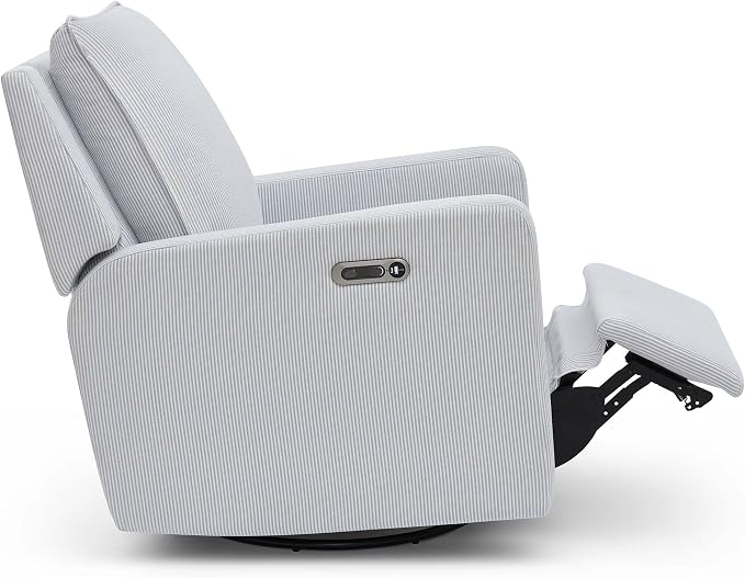 Delta Children - babyGap Harlowe Power Recliner, Sky Blue | Power Recliner with USB-A and Type-C Ports, Greenguard Gold Certified, Stain-Resistant Fabric, Oeko-TEX 100 Certified