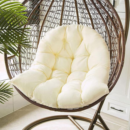 Hammock Swing Egg Chair Cushion Replacement, Hanging Basket Seat Pillow | Thick, 31.5 x 43.3 inches, High Elasticity Cotton, Soft Back Pads, Indoor, Outdoor, Garden, Office, Patio, Porch, Furniture