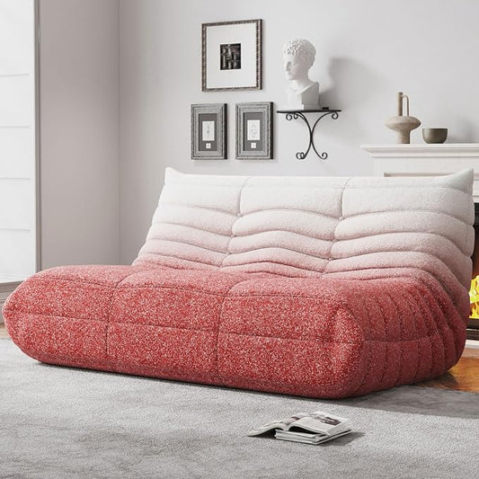 WHGBJA Bean Bag Chairs for Adults with Memory Foam Couch, Loveseat Sofa Chair for Bedroom, Living Room, Reading, Gaming Floor Sofa Couch, Boneless, Comfy