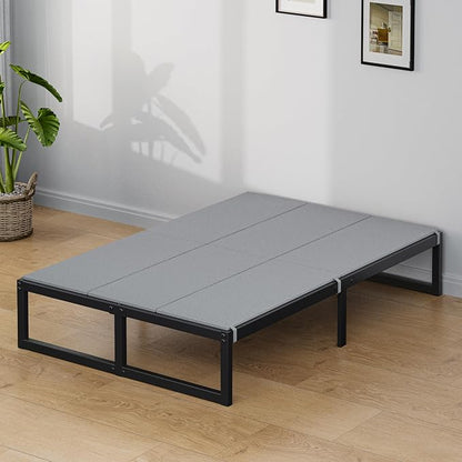 Lutown-Teen Bunkie Board Full Under Mattress High-Density Polymer Full Size Bunkie Board Anti-Sag, Breathable, Moisture Resistant, Noise Minimizing, Gray