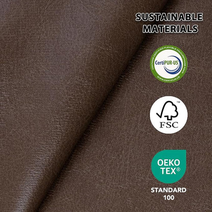 EONIX Power Zero Wall Hugger Power Recliner Chair for Small Space RV Living Room,Power Recliner with Massage and Heat, USB & USB-C Charging Ports, SXXY003992, Dark Brown
