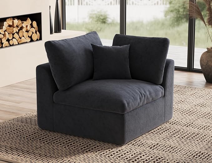 ohllob Corner Seat for Cloud Sectional Couches Living Room, Modular, Boneless, Warm White