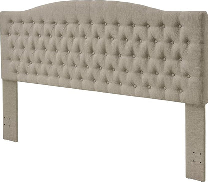 Furpopup Linen Upholstered Headboard King/Cal King Size Latest Model Wall Mount, Bed Frame Mount, Featuring High-Density Sponge Padding, Luxury Texture Easy Assembly Comfort and Style-Linen