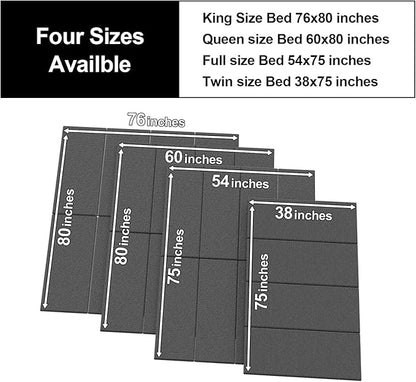Imperius Folding Spring Box,Breathable, Noise Minimizing,Large Double Bed 10mm Bunkie Board, Twin Size 38x75''